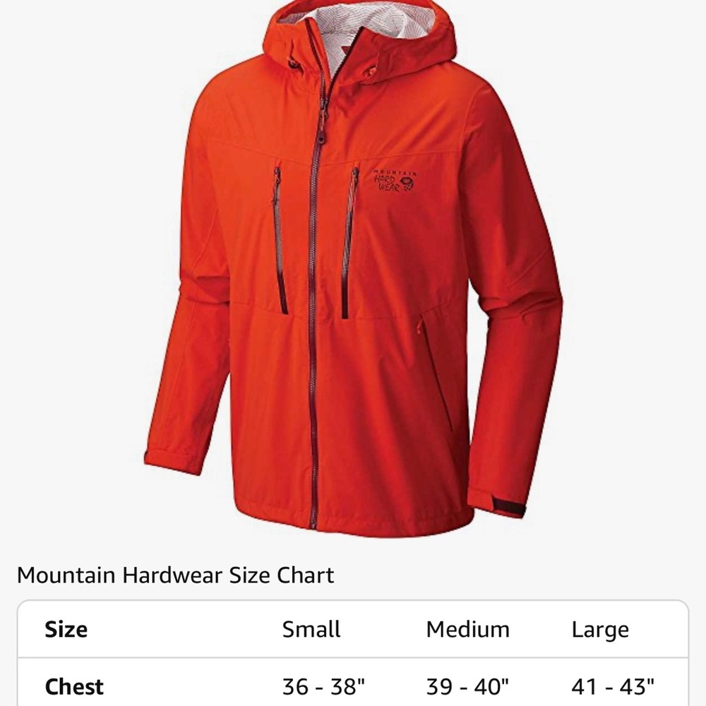 Mountain Hardwear Men's Vibrant Orange Performance Jacket